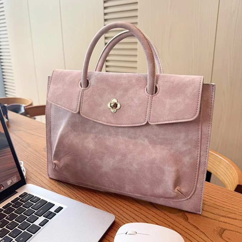 Leather Work Bag Laptop - Elegante Bolso Tote de Piel Sintética