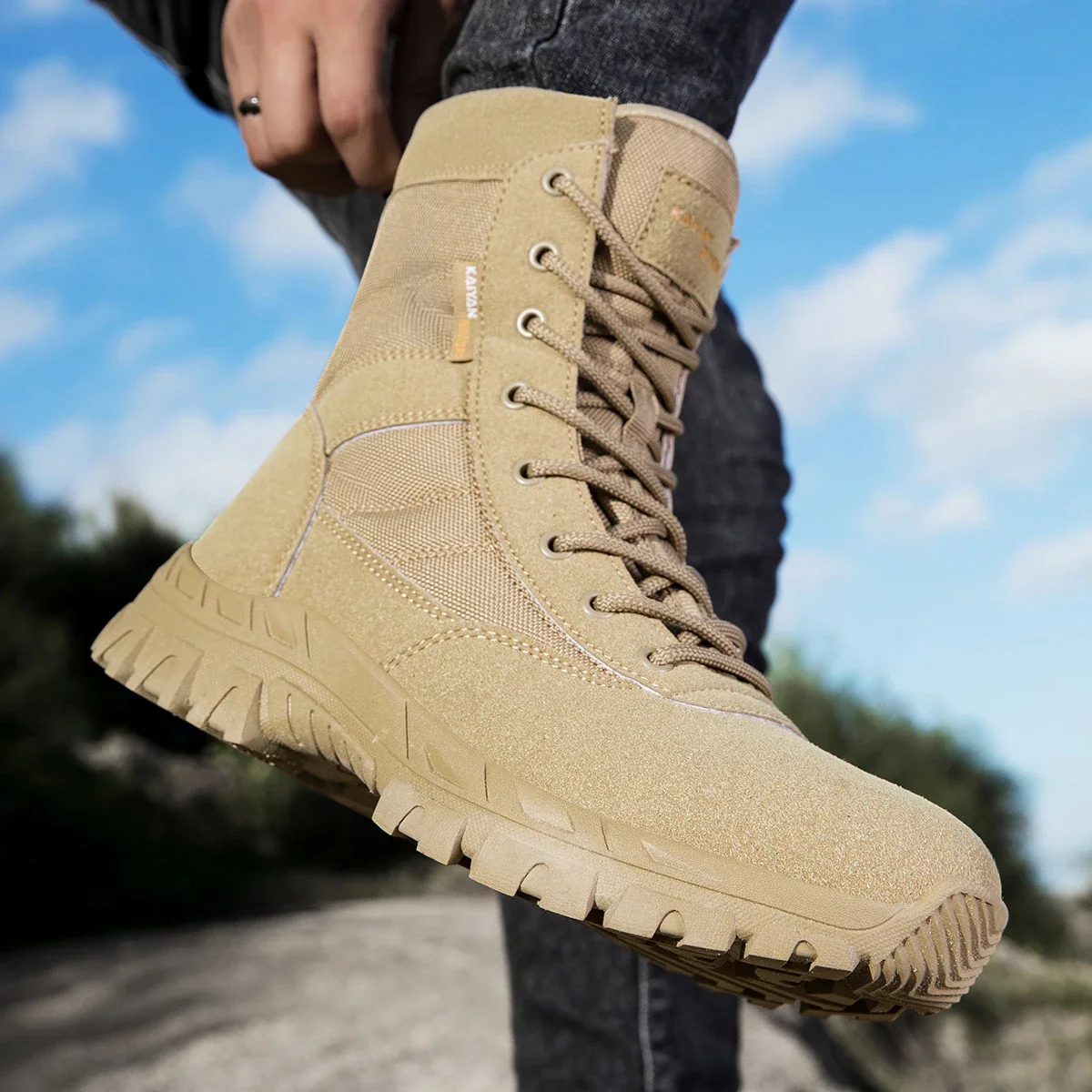Leather Work Boots - Zapatos de senderismo al aire libre