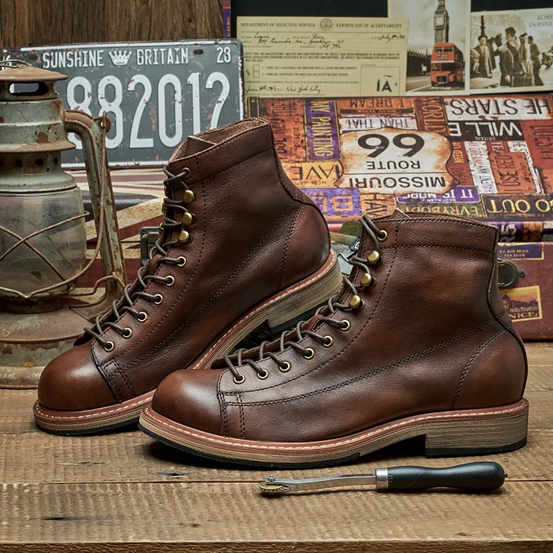 Botas británicas hechas a mano - Leather Work Boots reseña y precio