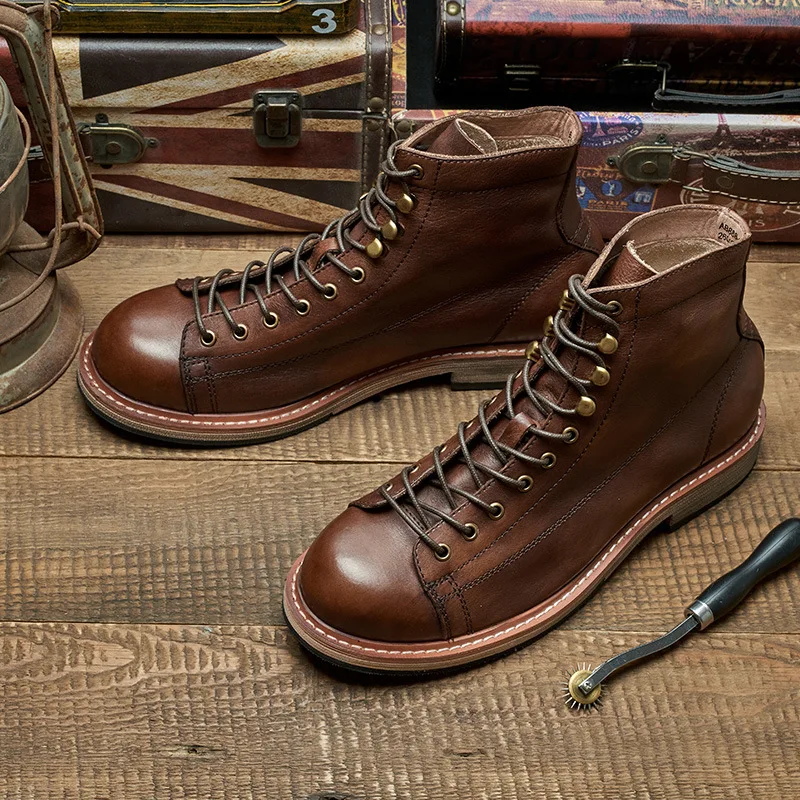 Botas británicas hechas a mano - Leather Work Boots reseña y precio