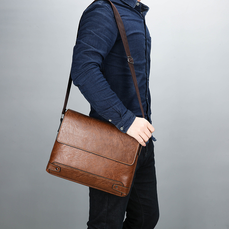 Maletín para hombre de cuero P - Leather Work Bag Laptop reseña y precio