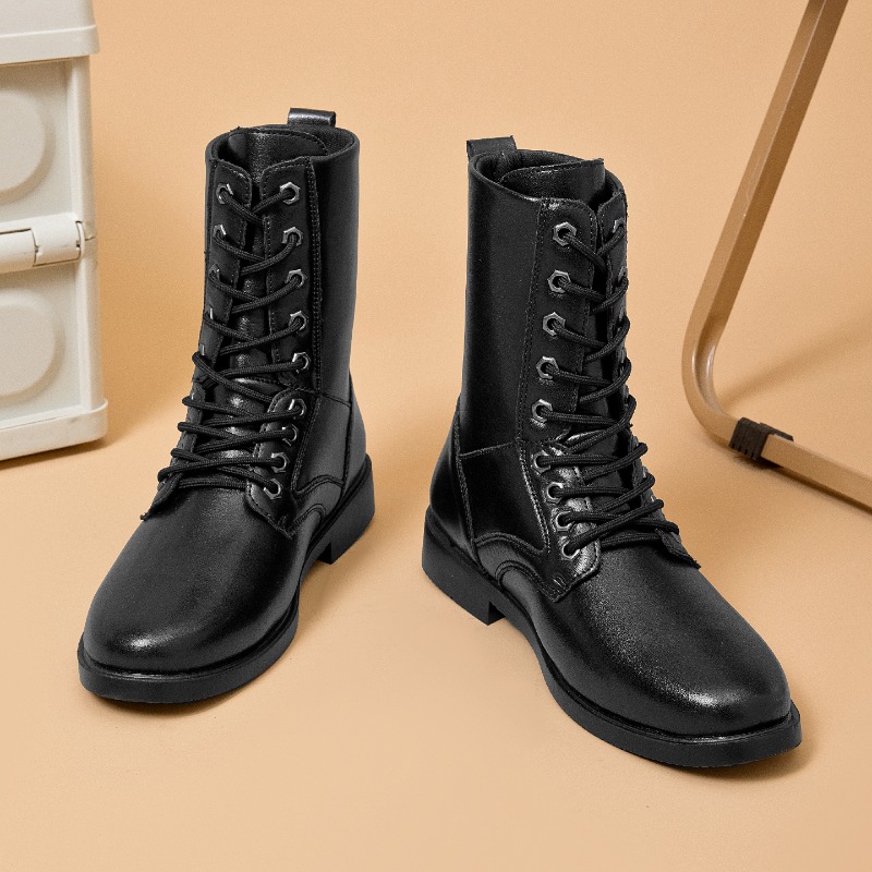 Botas de Cuero de Caña Alta, B - Leather Work Boots reseña y precio