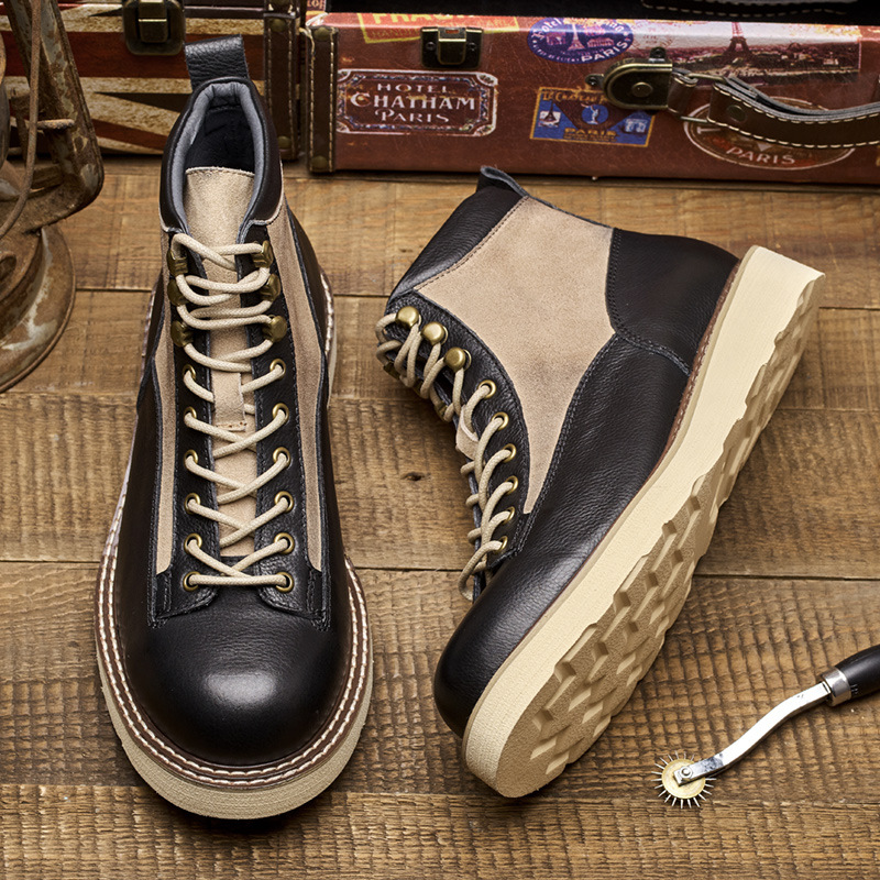 Botas de trabajo de punta cort - Leather Work Boots reseña y precio