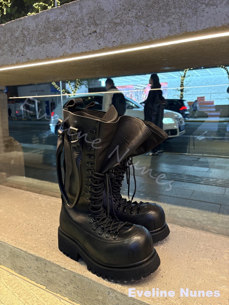 Botas de Motocicleta Retro de  - Leather Work Boots reseña y precio