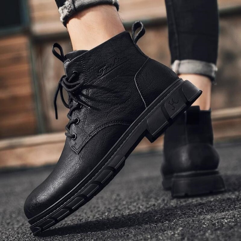 Botas de invierno para hombre, - Leather Work Boots reseña y precio