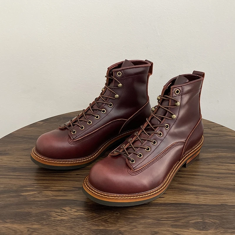 Botines Vintage británicos par - Leather Work Boots reseña y precio
