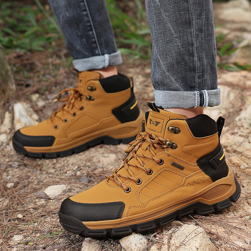 Nuevas botas de otoño para hom - Leather Work Boots reseña y precio