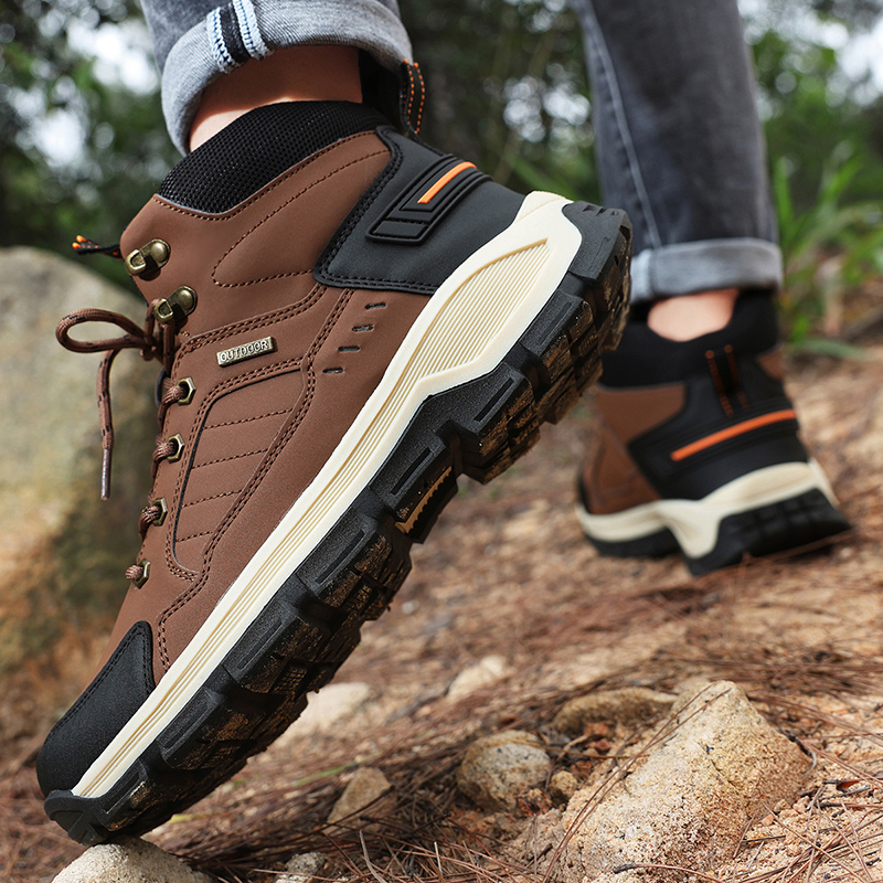Nuevas botas de otoño para hom - Leather Work Boots reseña y precio
