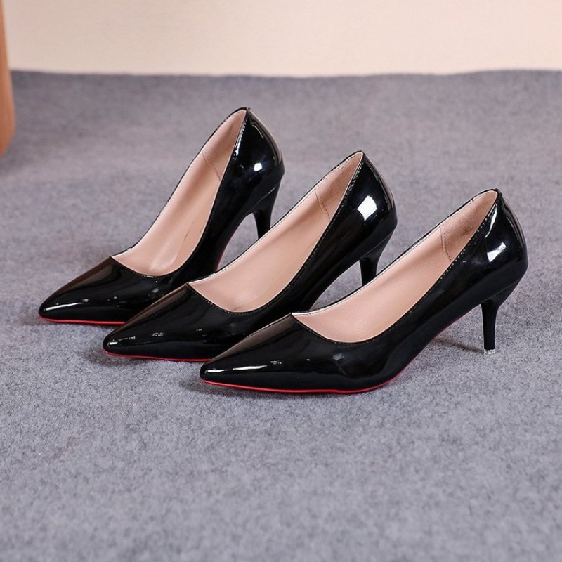 Zapatos de tacón de aguja de c - Leather Work Women Shoes reseña y precio