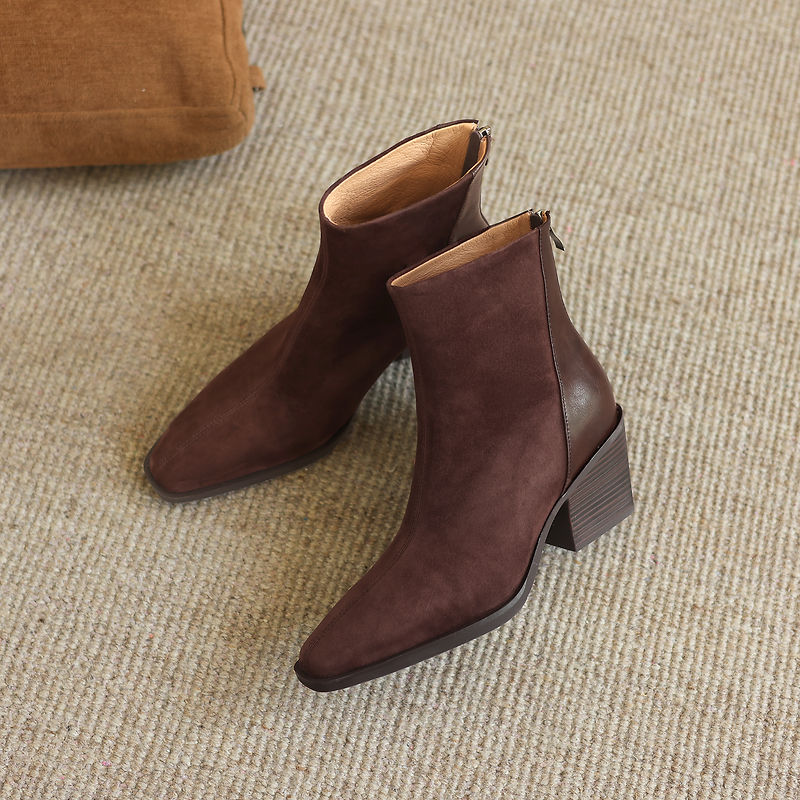 Botas de cuero genuino de la m - Leather Work Women Shoes reseña y precio