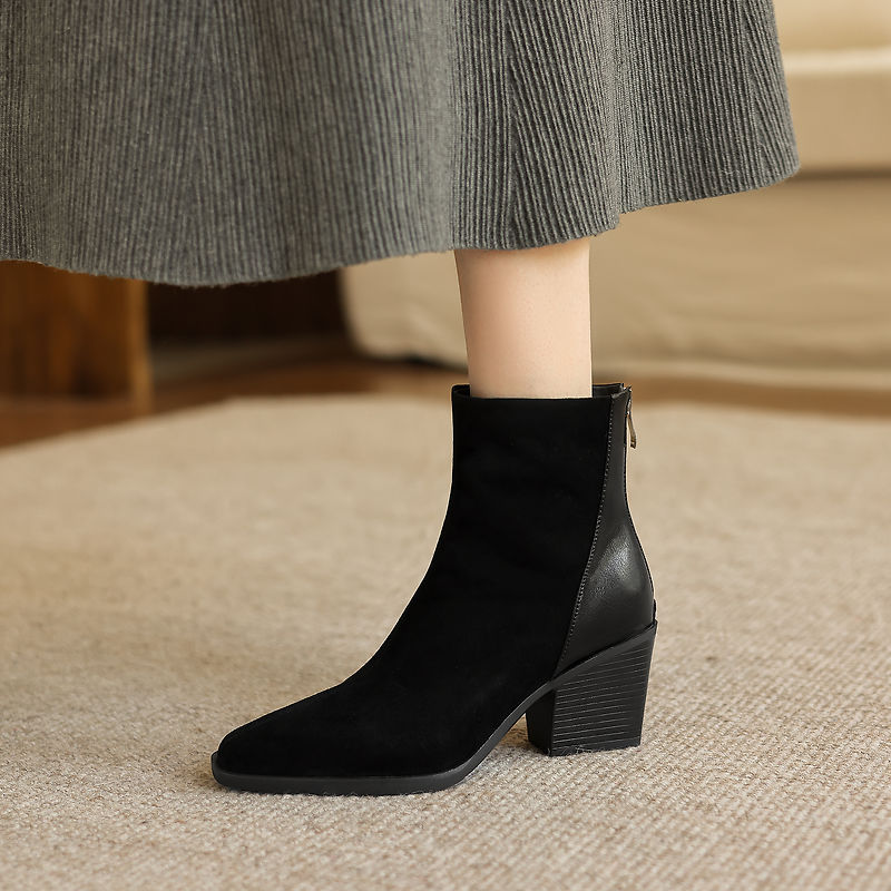 Botas de cuero genuino de la m - Leather Work Women Shoes reseña y precio