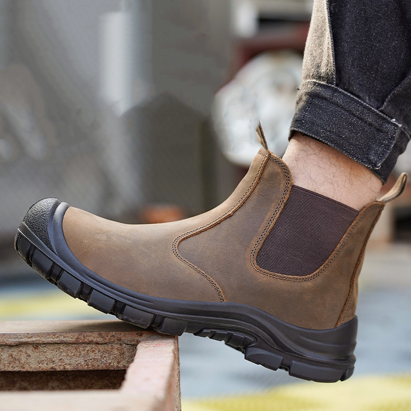 Botas de trabajo con puntera d - Leather Work Boots reseña y precio