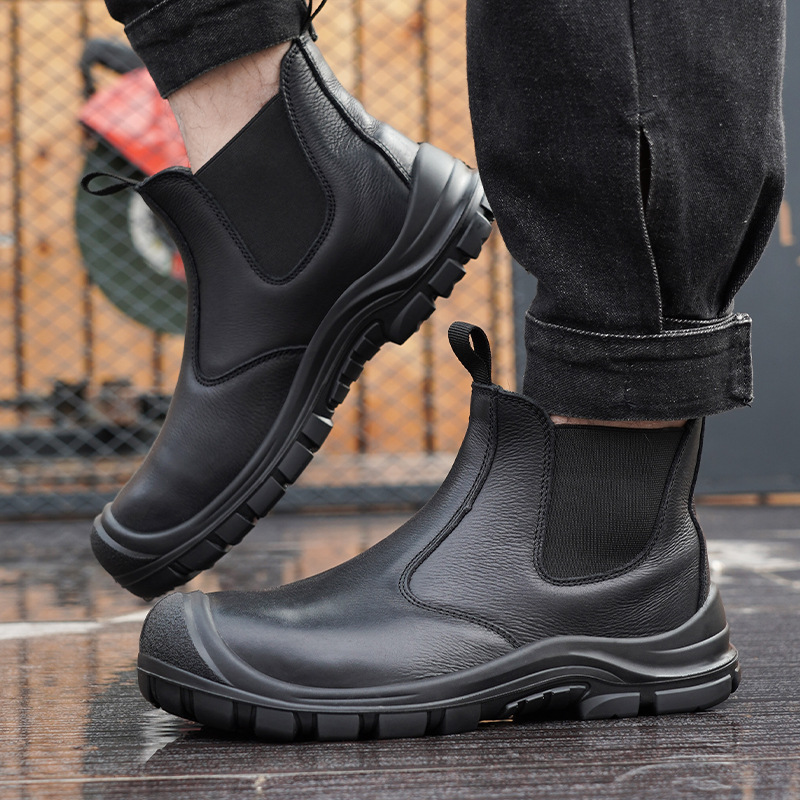 Botas de trabajo con puntera d - Leather Work Boots reseña y precio