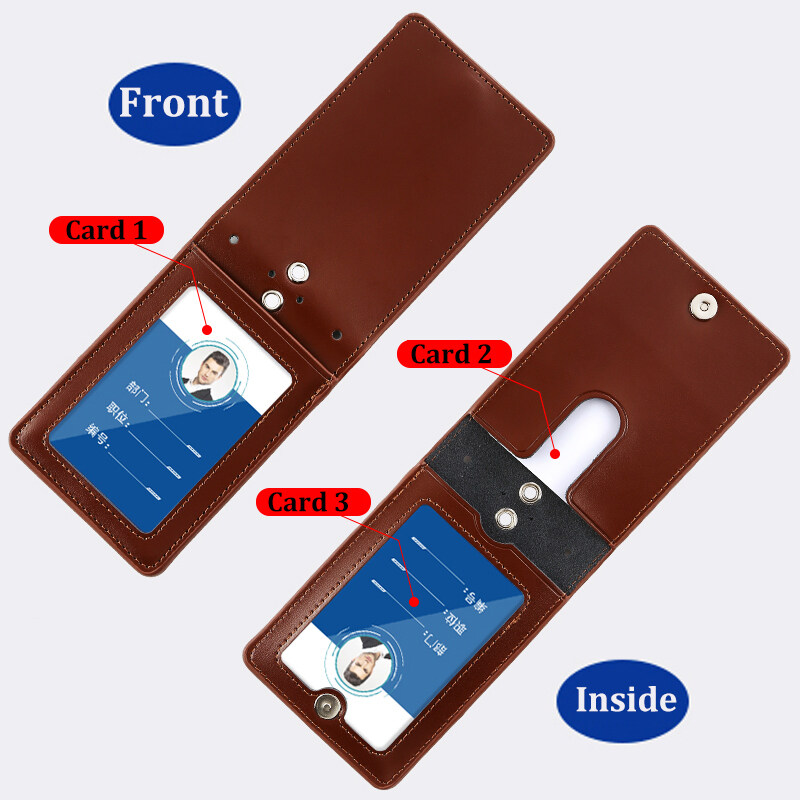 Soporte de tarjeta de identifi - Leatherworker Name reseña y precio