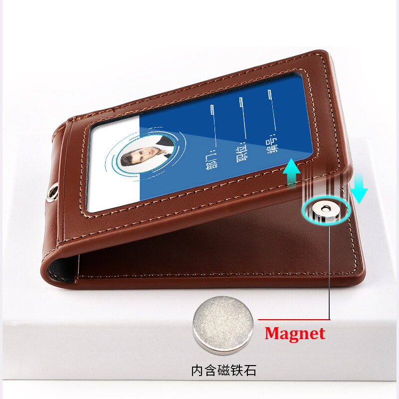 Soporte de tarjeta de identifi - Leatherworker Name reseña y precio