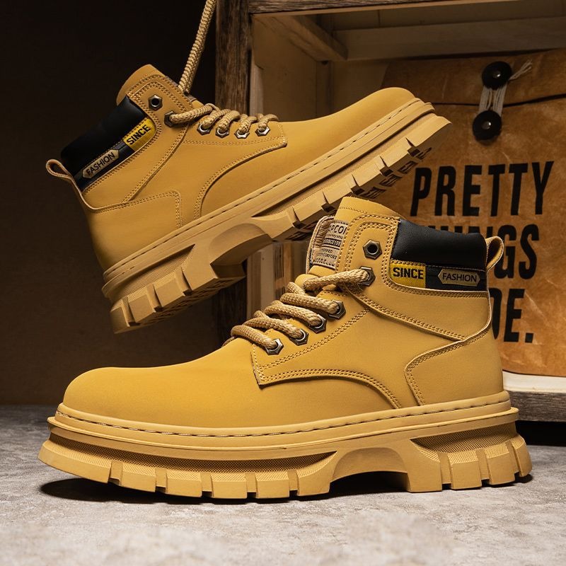 Botines de plataforma Vintage  - Leather Work Boots reseña y precio