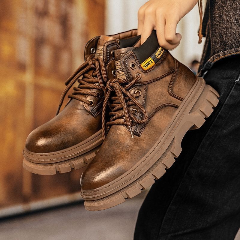 Botines de plataforma Vintage  - Leather Work Boots reseña y precio
