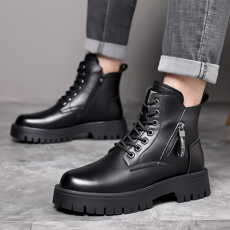 Botas clásicas de cuero genuin - Leather Work Boots reseña y precio