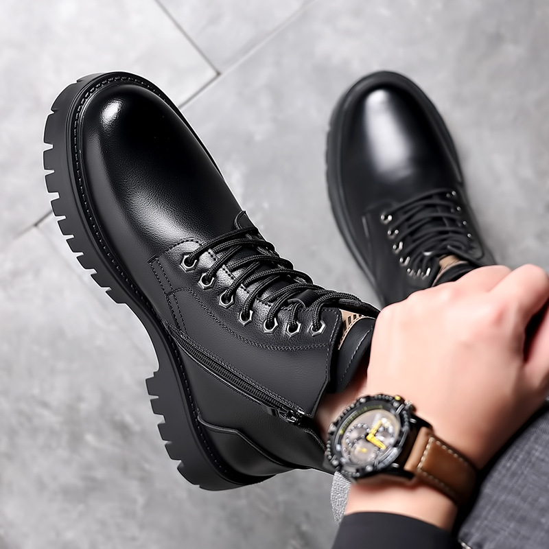 Botas clásicas de cuero genuin - Leather Work Boots reseña y precio