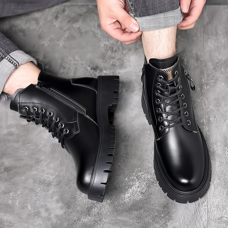 Botas clásicas de cuero genuin - Leather Work Boots reseña y precio