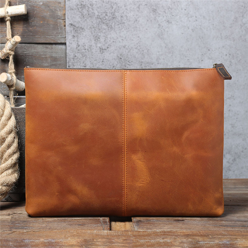 Bolso de mano Vintage hecho a  - Leather Work Bag Laptop reseña y precio