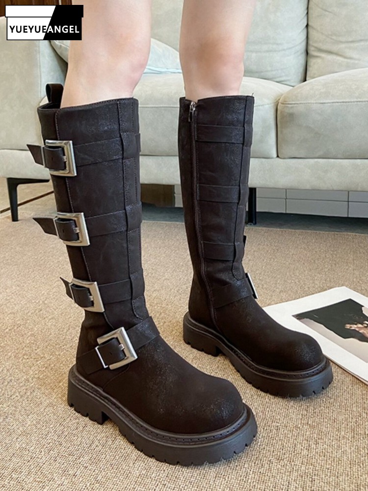 Botas de Moda para Mujer con M - Leather Work Women Shoes reseña y precio