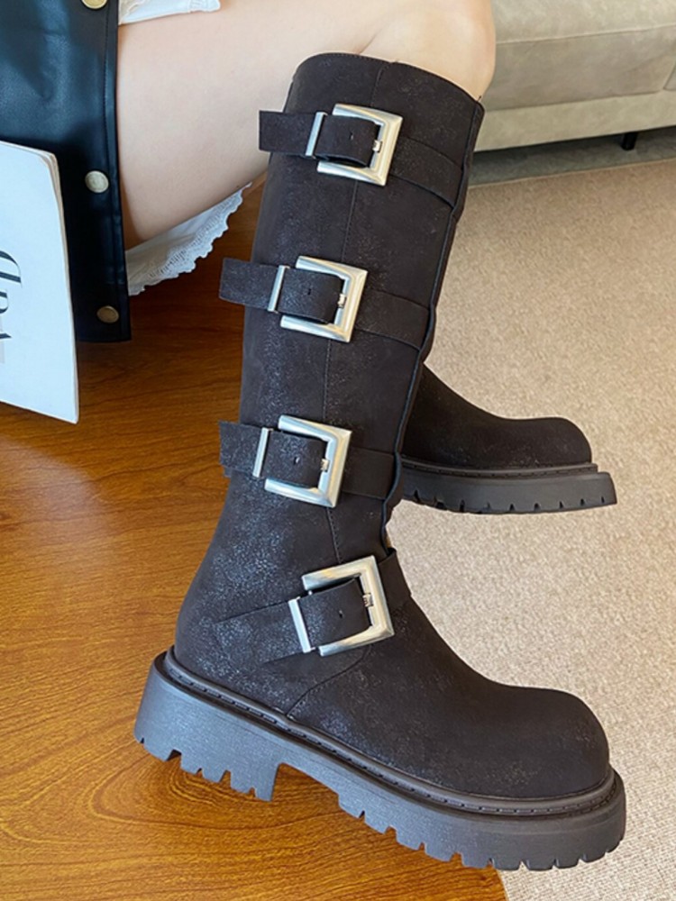 Botas de Moda para Mujer con M - Leather Work Women Shoes reseña y precio