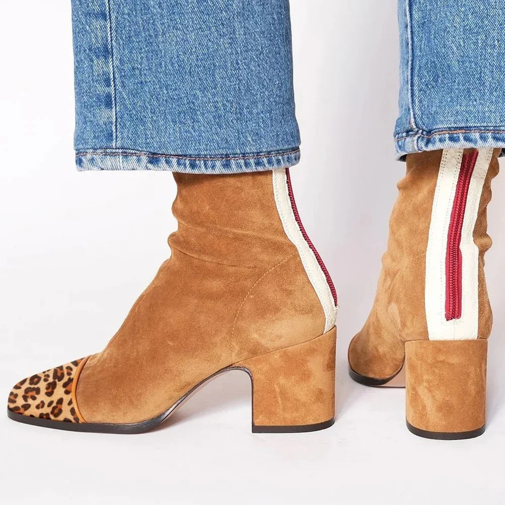 Botas de cuero de gamuza para  - Leather Work Women Shoes reseña y precio