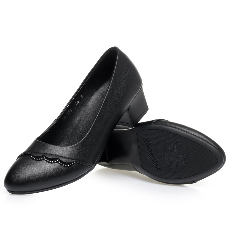 AIYUQI Zapatos de tacón de cue - Leather Work Women Shoes reseña y precio