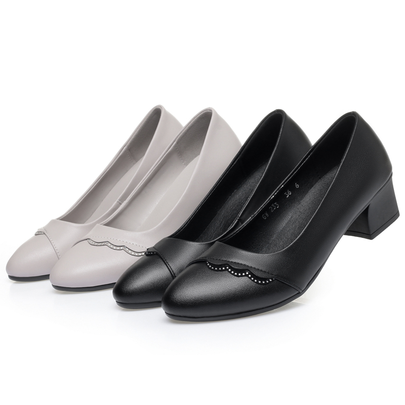 AIYUQI Zapatos de tacón de cue - Leather Work Women Shoes reseña y precio