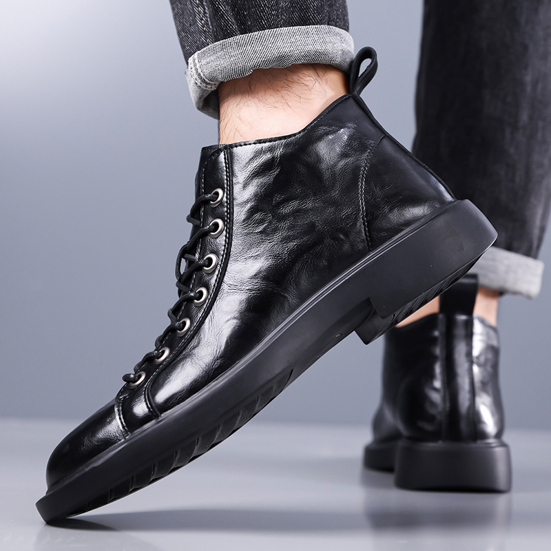 Botas de Cuero Retro Británica - Leather Work Boots reseña y precio