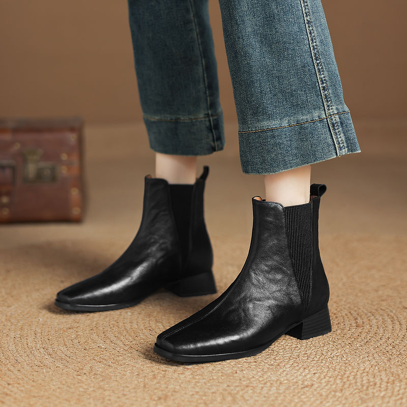 NUEVAS Botas de Otoño para Muj - Leather Work Women Shoes reseña y precio