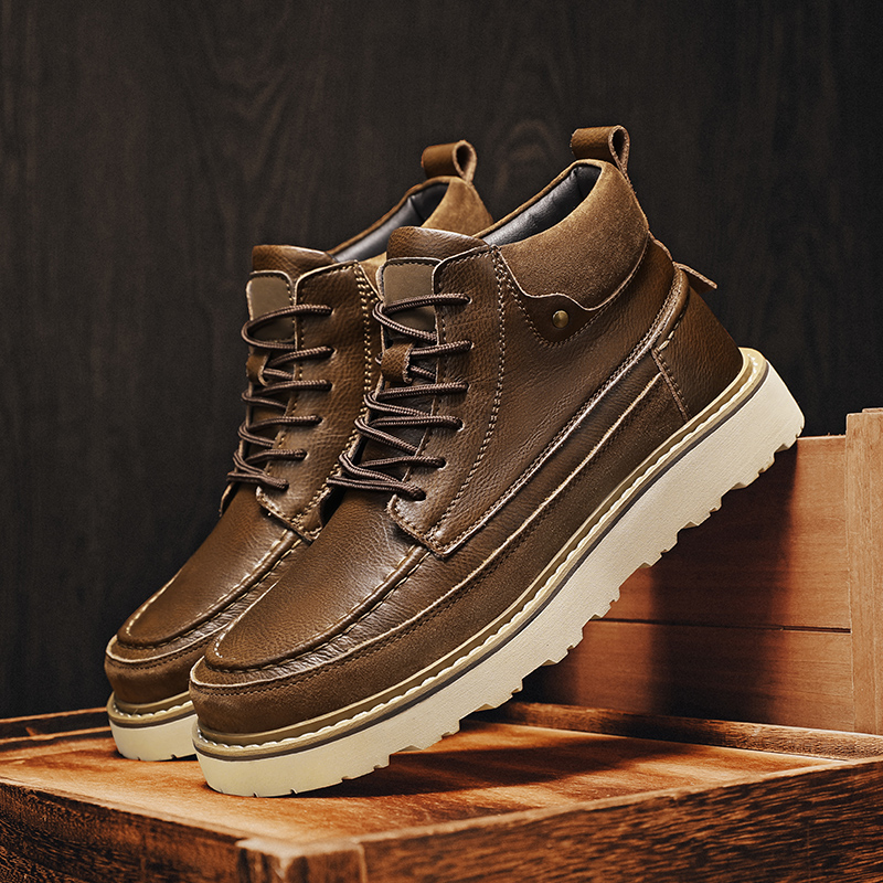 Botas de trabajo para hombre,  - Leather Work Boots reseña y precio