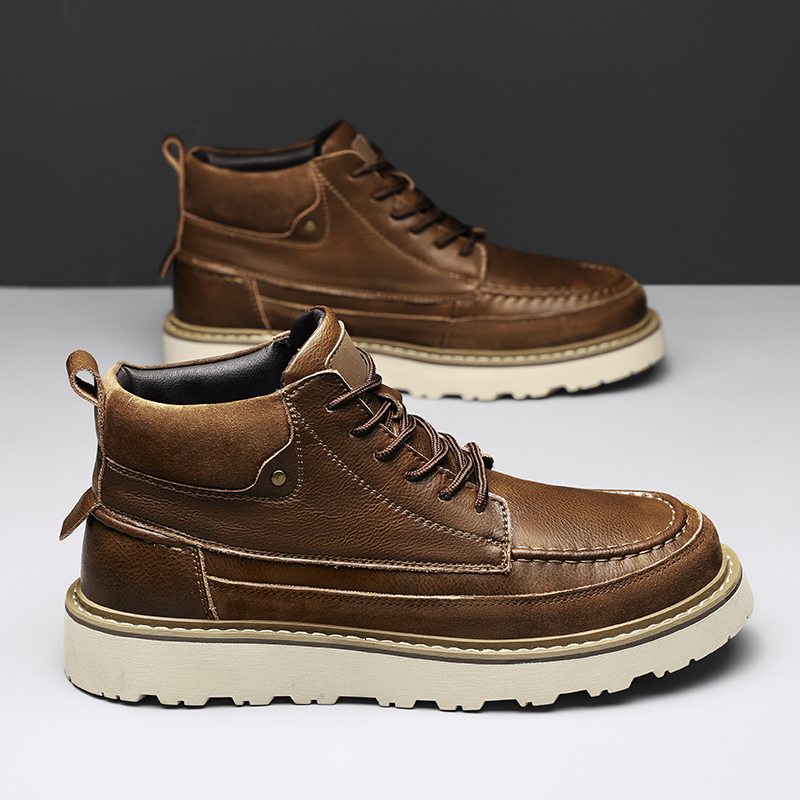 Botas de trabajo para hombre,  - Leather Work Boots reseña y precio