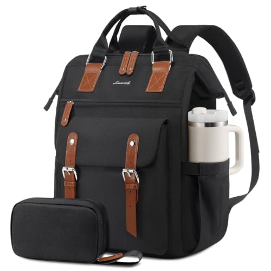 Mochila para portátil para muj - Leather Work Bag Laptop reseña y precio