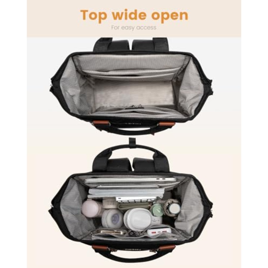 Mochila para portátil para muj - Leather Work Bag Laptop reseña y precio