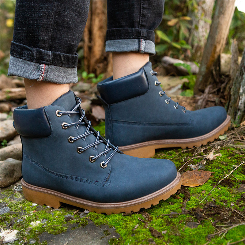 Botas de plataforma para mujer - Leather Work Women Shoes reseña y precio