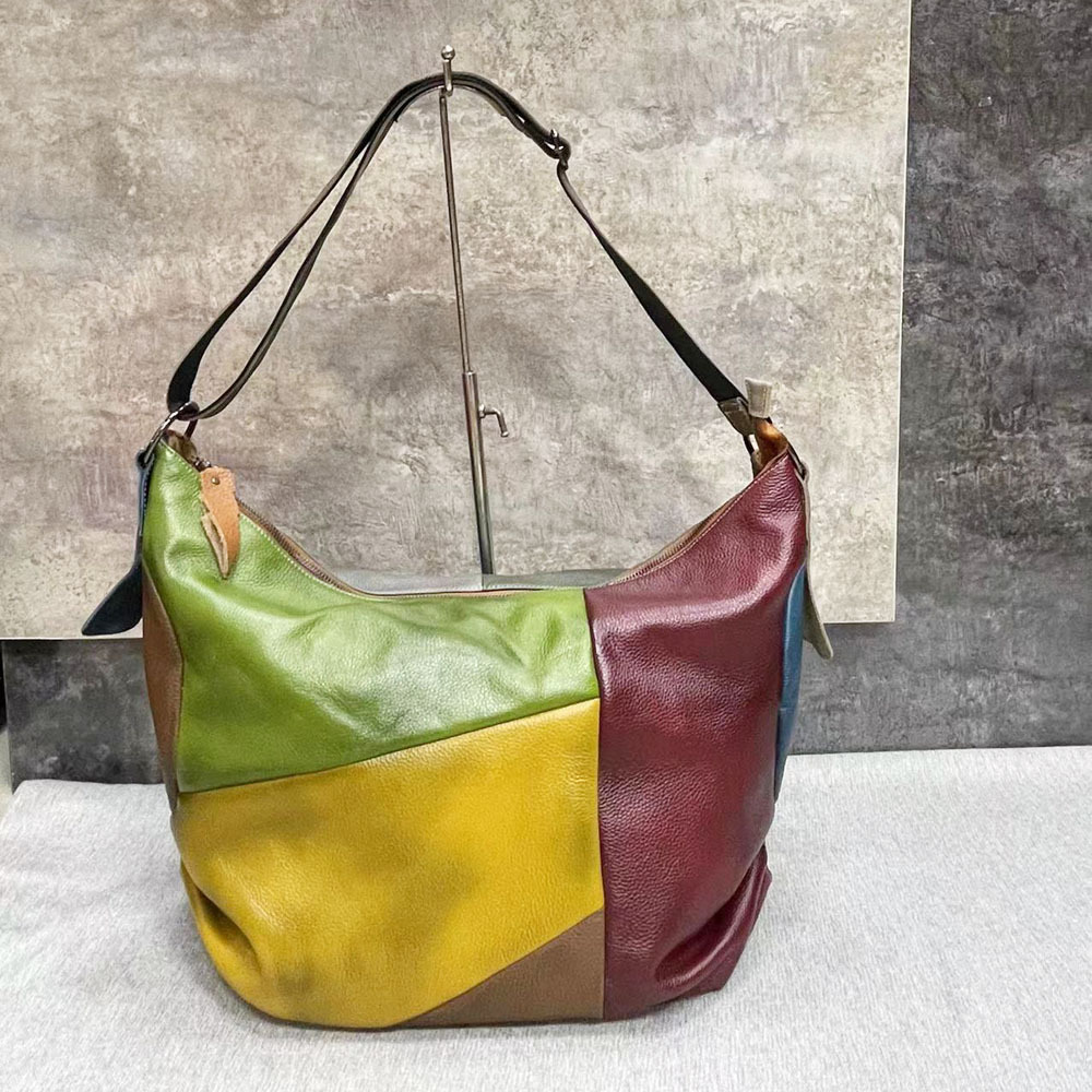 Bolso de hombro holgado de gra - Leather Work Bag Laptop reseña y precio